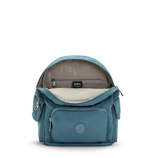 Kipling City Pack Small Classic Printed Backpacks Nocturnal Grey | AU 1505QM